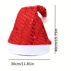 Knitted Fabric Woolen Edge Christmas Hat