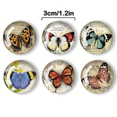 12pcs Colorful Butterfly Fridge Magnets for Crafts