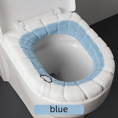 Winter Toilet Seat Cushion Plush Thickened O Type Cover for Patient