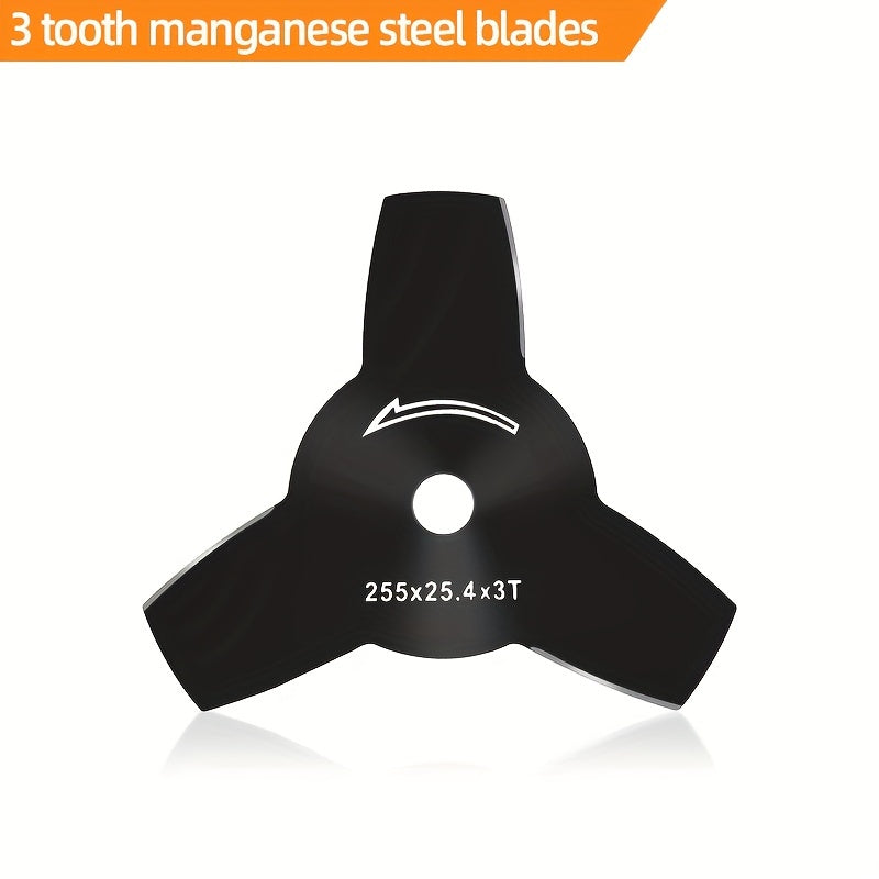 1pc Three Tooth Manganese Steel Blade Universal Lawn Mower Blade