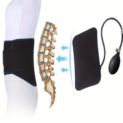 Size Up Waist Belt Airbag Inflatable Lumbar Support Pillow