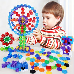 Snowflake Building Blocks Toy Kids Educational Accessories Random