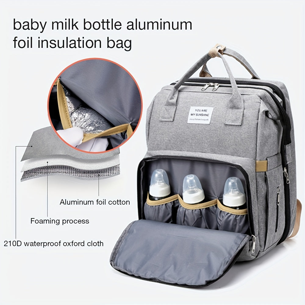 Lightweight Portable Folding Crib Bed Baby Backpack Mommy Bag