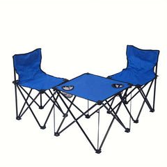 3pcs Folding Table & Chair Set Beach Camping Art Sketching Fishing