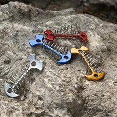5pcs Aluminum Alloy Tent Wind Rope Buckles for Camping and Picnic