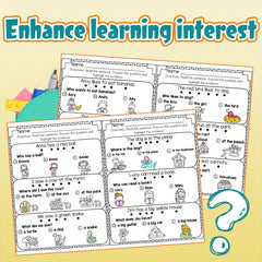 Kids' Read and Understand Practice Book with Passages for Youngsters