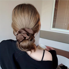 Silky Satin Scrunchies Hair Tie Ponytail Holder Hair Rope Women Girls Accessorie