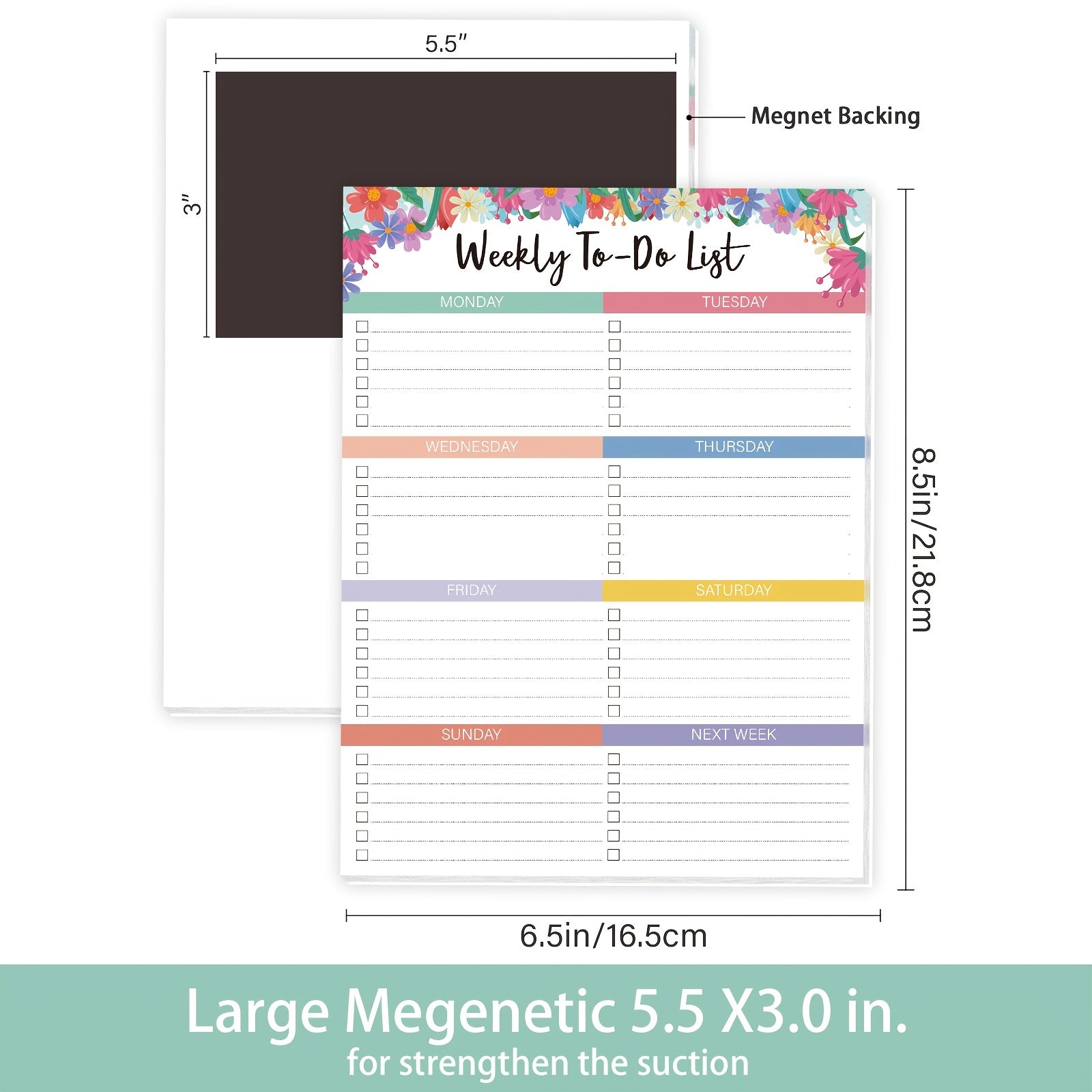 Weekly Planner List NotePad To Achieve Goals