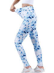 Floral Printed Yoga Pants High Waist Leggings