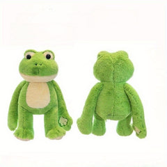 Big Eyed Frog Plush Toy Soft Green Stuffed Animal Eyes Desktop Sofa Decor