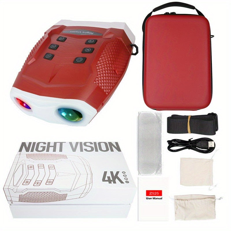 1080P Binoculars Infrared Goggles Waterproof 7" Screen with 32GB TF Card