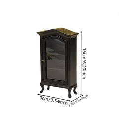 1:12 Dollhouse Collection Cabinet Mini Furniture Display Case Craftsma