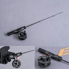 Single Section Ice Fishing Rod & Fast Raft Rod Winter Fishing Set
