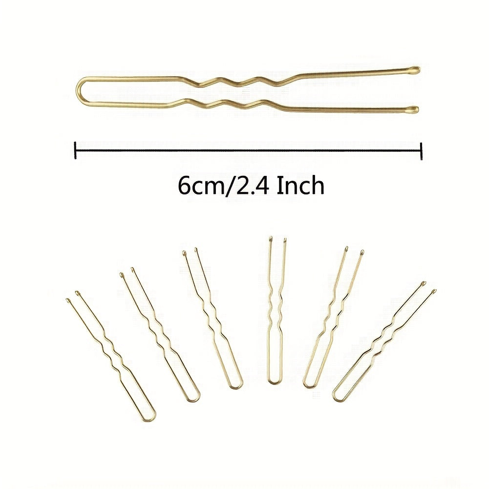 50 Pcs U-Shaped Hair Clip Bobby Pin for Women Girls Hair Styling