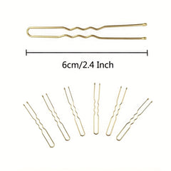 50 Pcs U-Shaped Hair Clip Bobby Pin for Women Girls Hair Styling