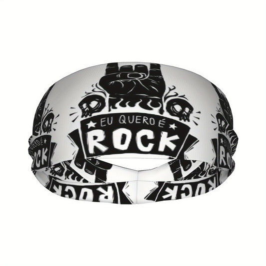 Rock 'n' Roll Sports Headband Sweat Wicking Polyester Yoga Gym Running