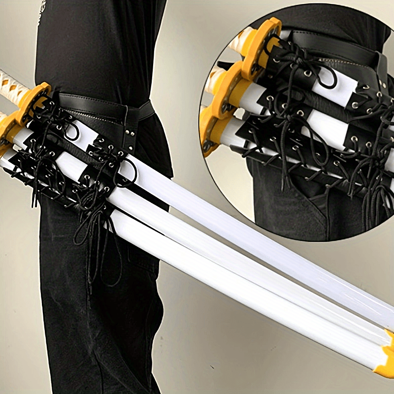 Halloween Anime Sword Cosplay Accessories Sword Belt PU Leather Fixing Device