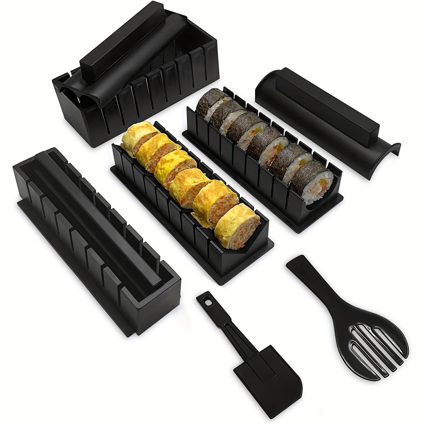 Sushi Making Kit DIY Set Sushi Rice Roller Mold Reusable Sushi Maker