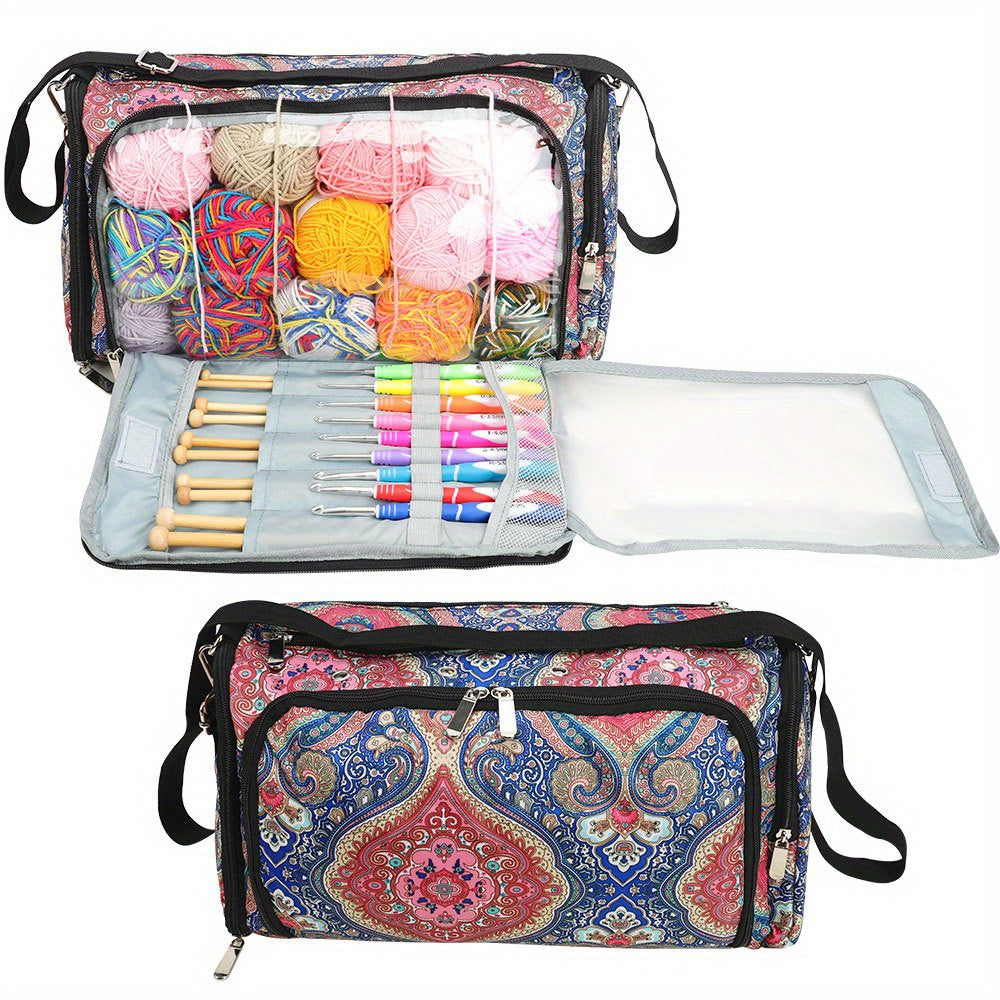 Multifunctional Wool Storage Bag for Knitting Crocheting Supplies