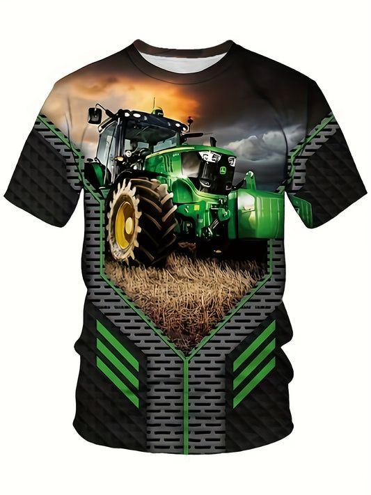 3D Print Truck T shirt For Boys - Summer Outdoor Fun