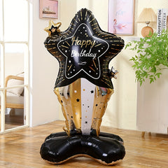 Standing Birthday Cake Balloon Decoration