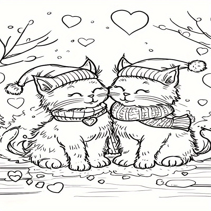 Deluxe Love Theme Coloring Book - Vibrant Pages, Perfect Gift