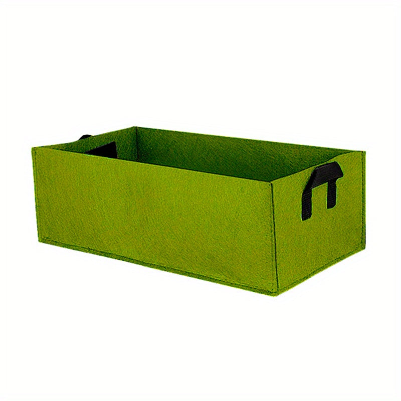 Rectangular Felt Planting Basin Fabric Planting Bag for Outdoor Garden