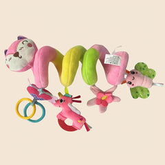 Spiral Stroller Toy for 0-6 Months with Plush Suspension