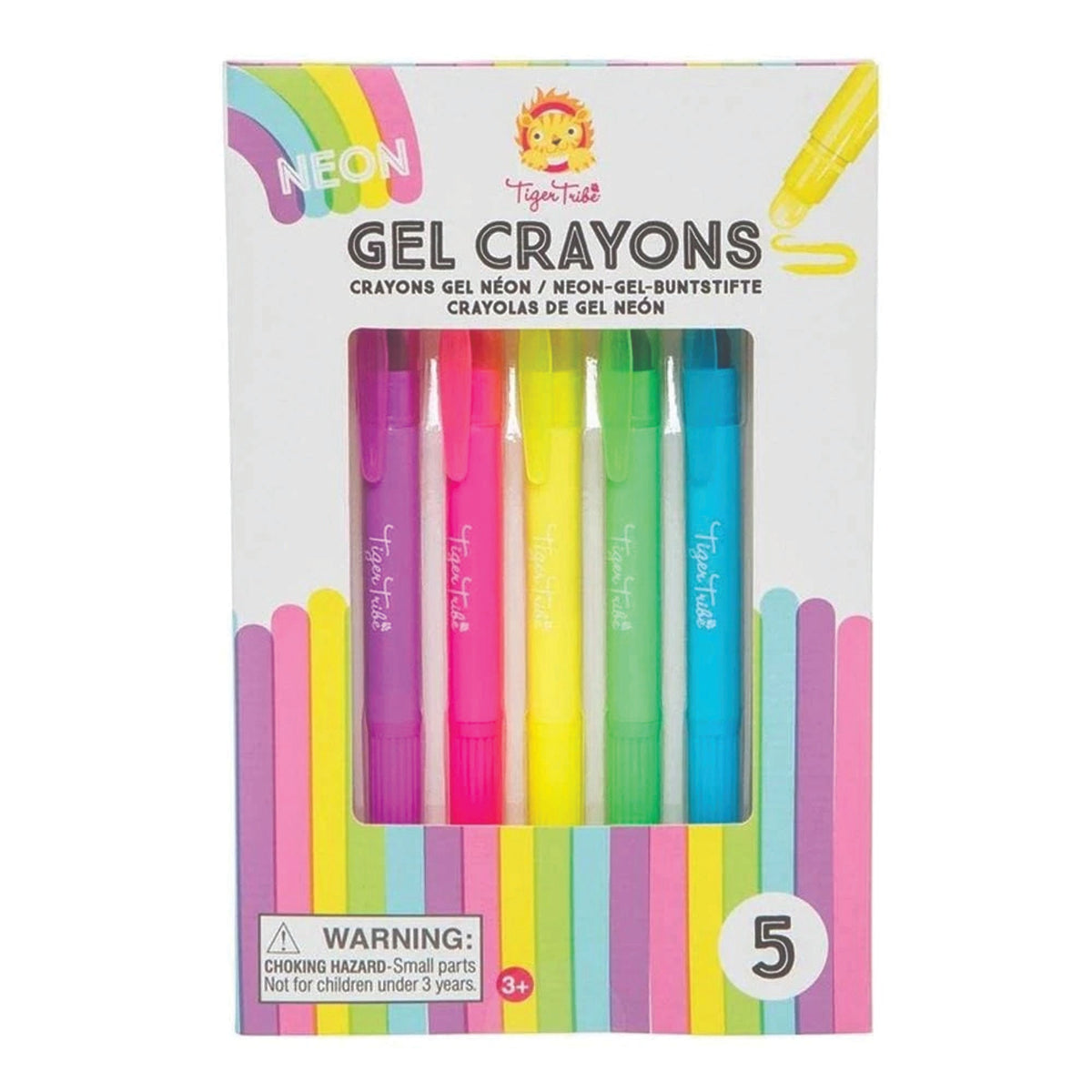 Neon Gel Crayons - Set of 12 Colors