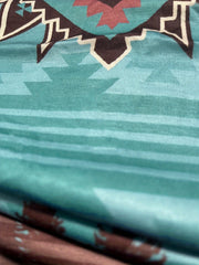 Geo Print Crew Neck Tank Top for Summer