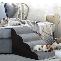 Small Dog Stairs Ramp Climbing Steps Cat Portable Dog Stairs