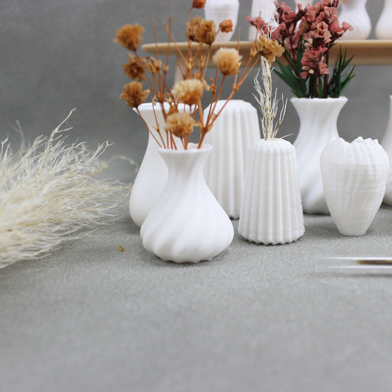 Set of 7 Mini Art Vases for 1:12 Doll House DIY Pocket Scenes