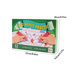 16pcs Stroke Control Practice Cards Dot to Dot Drawing & Tracing Games
