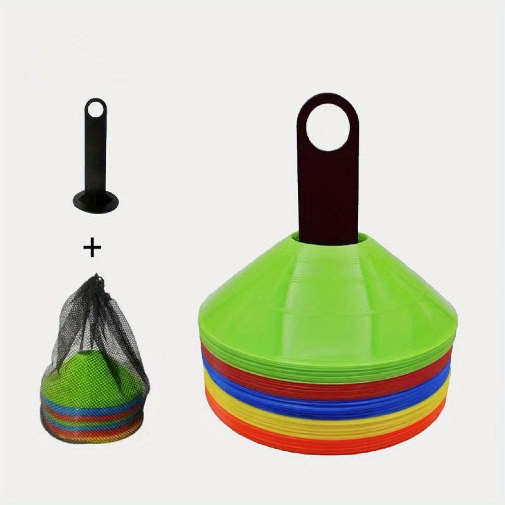 10pcs Soccer Cones for Football Training & Outdoor Games