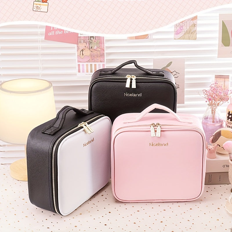 Portable Lighted Makeup Bag 3 Colors Travel Cosmetic Case