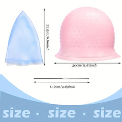 Silicone Hair Coloring Cap Reusable Highlighting Hat