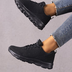 Women's Lightweight Knit Sneakers Casual Breathable Running Shoes