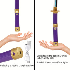 Rechargeable Anime Sword Samurai Wooden Sword Role playing Cosplay Toy