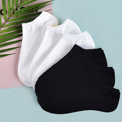 6 Pairs Classic Solid Low Cut Ankle Socks Women's Stockings