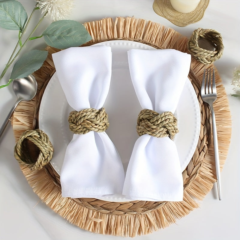 6pcs Water Gourd Napkin Ring Boho Napkin Buckle Napkin Holder