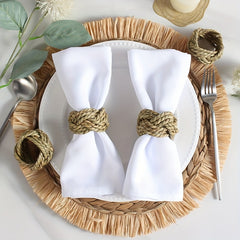 6pcs Water Gourd Napkin Ring Boho Napkin Buckle Napkin Holder