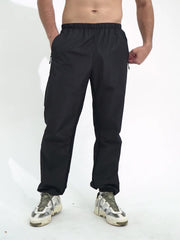 Men's Sauna Sports Pants Waterproof Loose Workout Pants