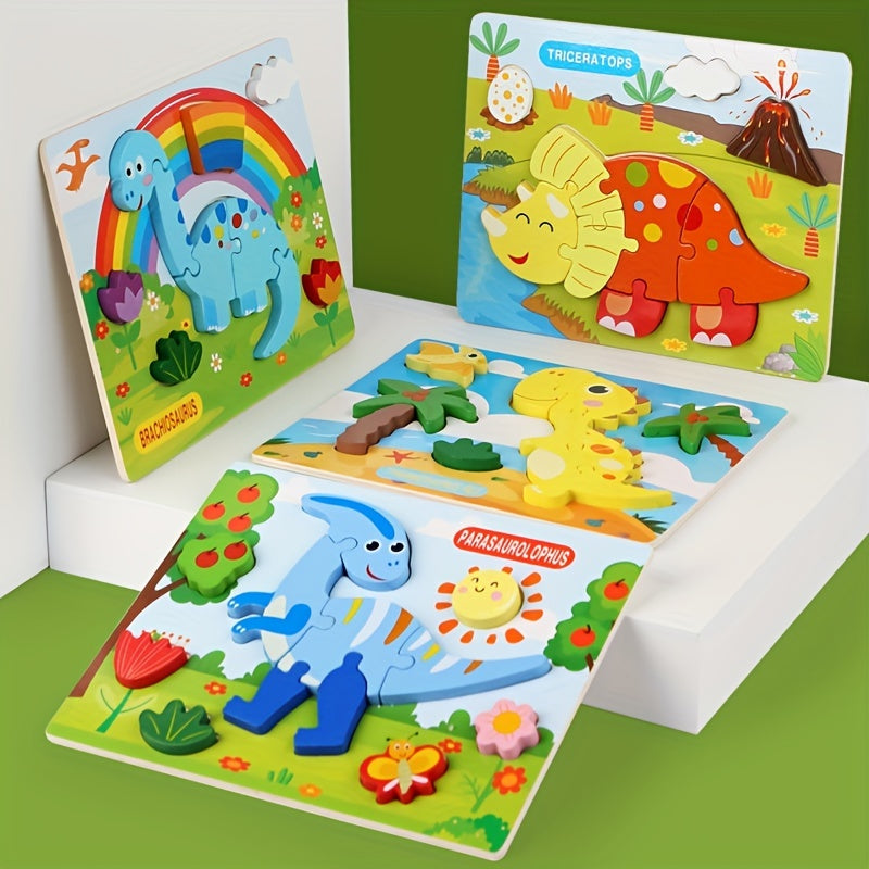 3D Wooden Puzzle Board Educational Toy for Kids