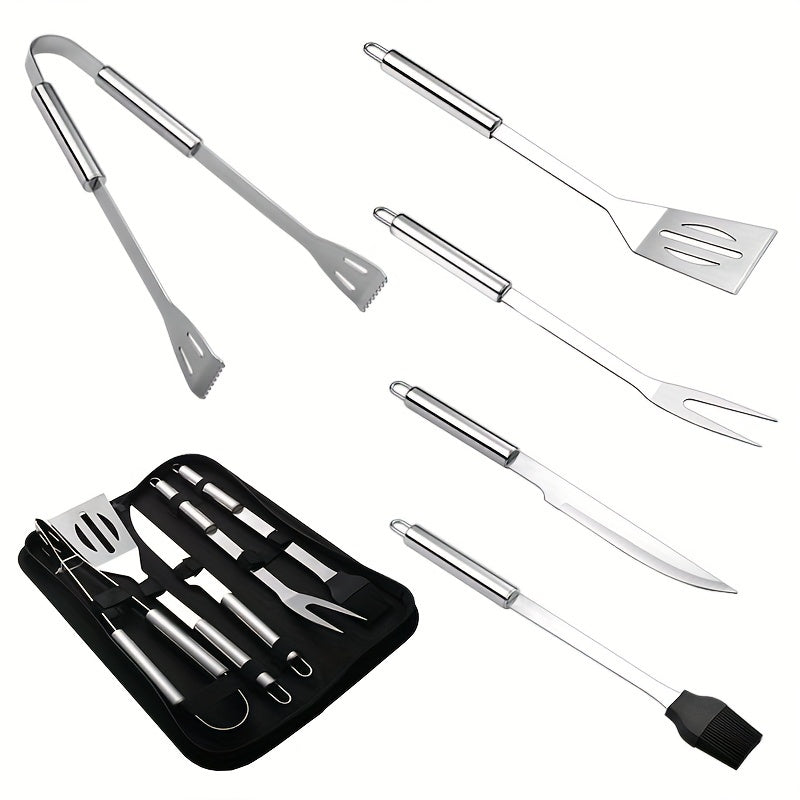 5pcs BBQ Set Outdoor Barbecue Kit with Storage Bag