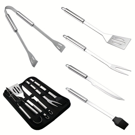 5pcs BBQ Set Outdoor Barbecue Kit with Storage Bag