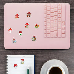 500pcs Mushroom Stickers Roll Vinyl Stickers L