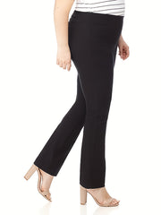 Plus Size High Rise Straight Leg Trousers