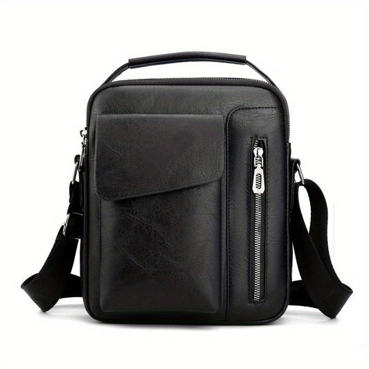 Men's Retro Business Casual Shoulder Bag Waterproof Crossbody Bag