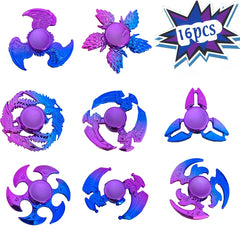 8pcs Purple Fidget Spinners Handheld Finger Gyroscope