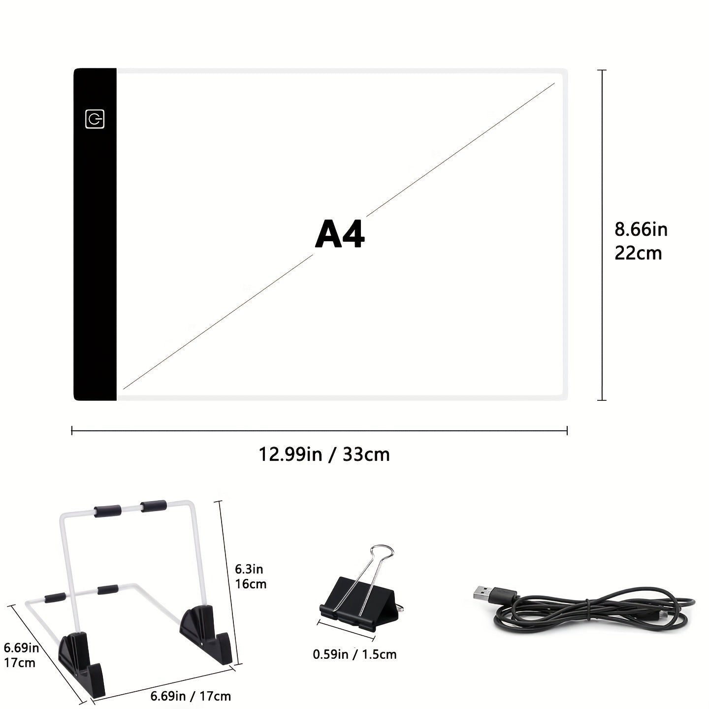LED Light Box For Tracing Pad USB Powered Light Board